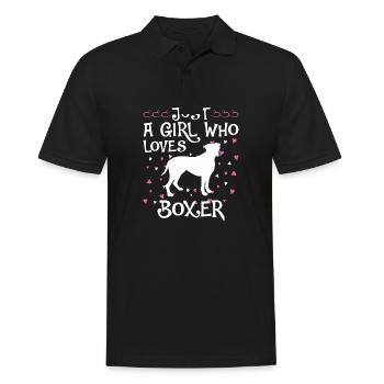 Propriétaire de chien boxeur allemand - Polo Homme - noir - Devant - Kai (181cm)