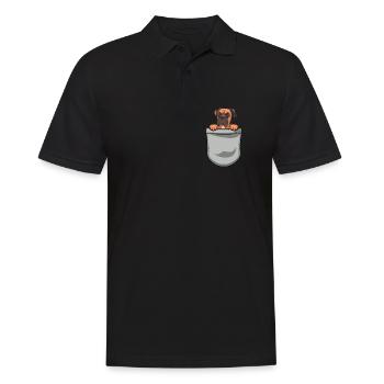 Propriétaire de chien boxeur allemand - Polo Homme - noir - Devant - Kai (181cm)