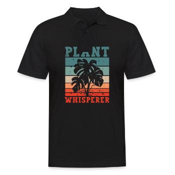 Plant Whisperer Hobby Gardener - Men's Polo Shirt - black - Front - Kai (181cm)