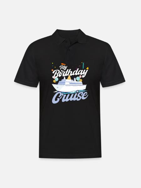 My Birthday Cruise - Men's Polo Shirt - black