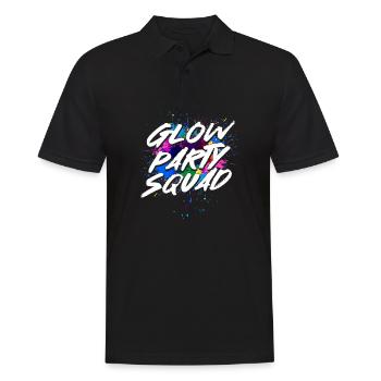 Glow Party Squad - Men's Polo Shirt - black - Front - Kai (181cm)