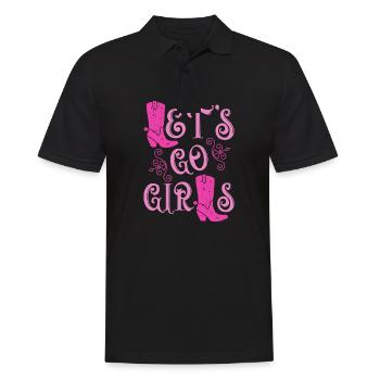Laisse aller les filles Jga Femmes - Polo Homme - noir - Devant - Kai (181cm)