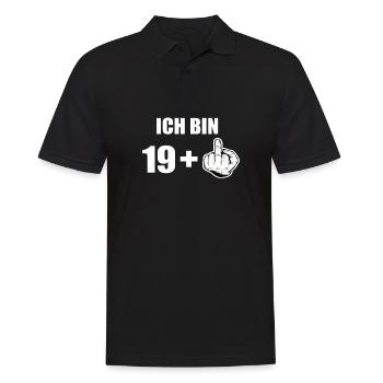 20 Geburtstag - Männer Poloshirt - Schwarz - Vorne - Kai (181cm)