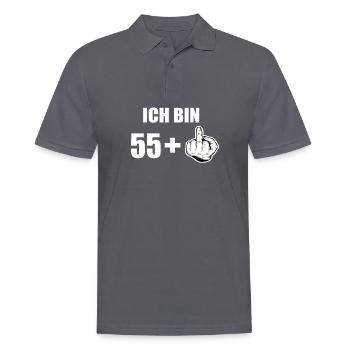 56 Geburtstag - Männer Poloshirt - Anthrazit - Vorne - Nico (186cm)