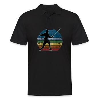 Fencing Fencing Sport Fencing - Men's Polo Shirt - black - Front - Kai (181cm)