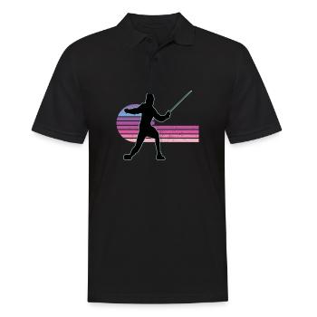 Fencing Fencing Sport Fencing - Men's Polo Shirt - black - Front - Kai (181cm)