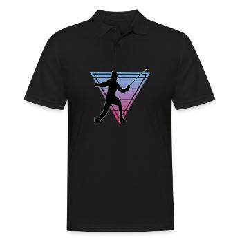 Fencing Fencing Sport Fencing - Men's Polo Shirt - black - Front - Kai (181cm)