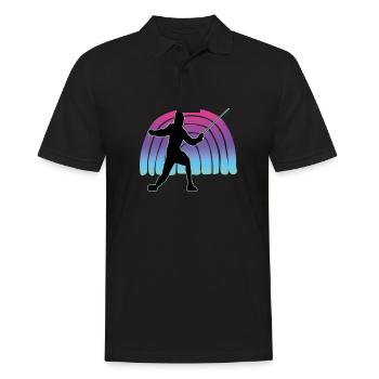 Fencing Fencing Sport Fencing - Men's Polo Shirt - black - Front - Kai (181cm)