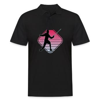 Fencing Fencing Sport Fencing - Men's Polo Shirt - black - Front - Kai (181cm)