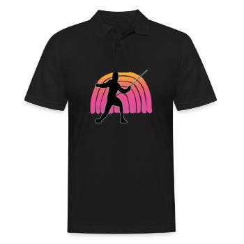 Fencing Fencing Sport Fencing - Men's Polo Shirt - black - Front - Kai (181cm)