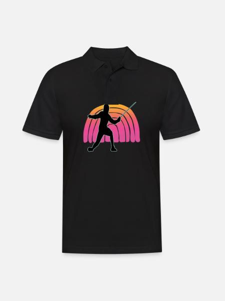 Fencing Fencing Sport Fencing - Men's Polo Shirt - black
