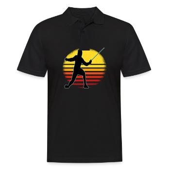 Fencing Fencing Sport Fencing - Men's Polo Shirt - black - Front - Kai (181cm)