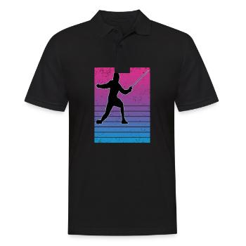 Fencing Fencing Sport Fencing - Men's Polo Shirt - black - Front - Kai (181cm)