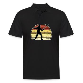 Fencing Fencing Sport Fencing - Men's Polo Shirt - black - Front - Kai (181cm)