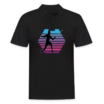 Fencing Fencing Sport Fencing - Men's Polo Shirt - black - Front - Kai (181cm)