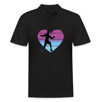 Fencing Fencing Sport Fencing - Men's Polo Shirt - black - Front - Kai (181cm)