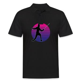 Fencing Fencing Sport Fencing - Men's Polo Shirt - black - Front - Kai (181cm)