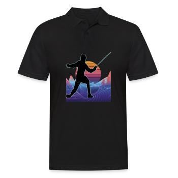 Fencing Fencing Sport Fencing - Men's Polo Shirt - black - Front - Kai (181cm)