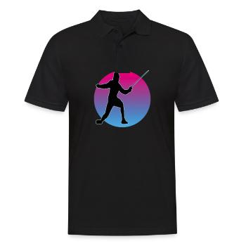 Fencing Fencing Sport Fencing - Men's Polo Shirt - black - Front - Kai (181cm)