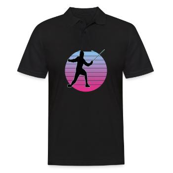 Fencing Fencing Sport Fencing - Men's Polo Shirt - black - Front - Kai (181cm)