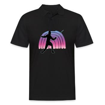 Fencing Fencing Sport Fencing - Men's Polo Shirt - black - Front - Kai (181cm)