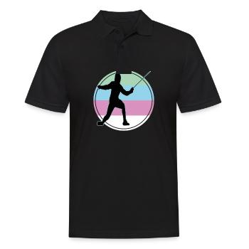 Fencing Fencing Sport Fencing - Men's Polo Shirt - black - Front - Kai (181cm)
