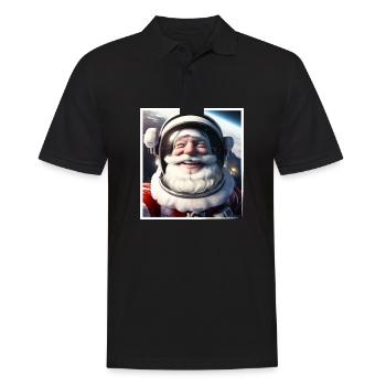 Klaus Astronaut Space Space Cosmonaut Space - Men's Polo Shirt - black - Front - Kai (181cm)