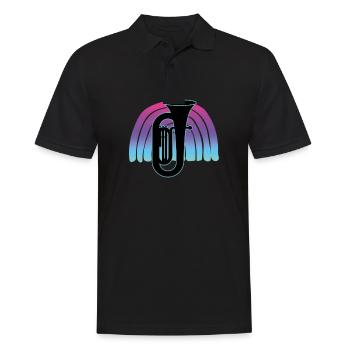 Joueur de tuba Tuba Instrument de musique - Polo Homme - noir - Devant - Kai (181cm)