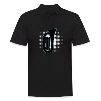 Joueur de tuba Tuba Instrument de musique - Polo Homme - noir - Devant - Kai (181cm)