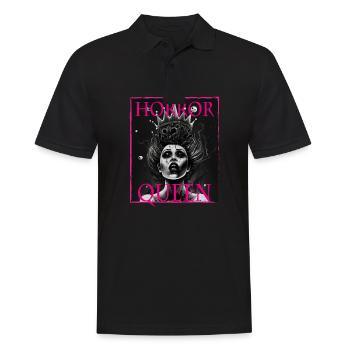 Evil Old Woman Horror Gothic Horror Witch Abstract - Men's Polo Shirt - black - Front - Kai (181cm)