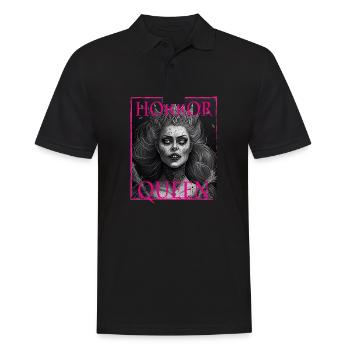 Evil Old Woman Horror Gothic Horror Witch Abstract - Men's Polo Shirt - black - Front - Kai (181cm)