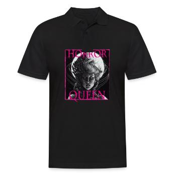 Evil Old Woman Horror Gothic Horror Witch Abstract - Men's Polo Shirt - black - Front - Kai (181cm)