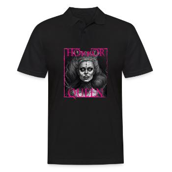 Evil Old Woman Horror Gothic Horror Witch Abstract - Men's Polo Shirt - black - Front - Kai (181cm)