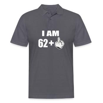 63 Geburtstag - Männer Poloshirt - Anthrazit - Vorne - Nico (186cm)