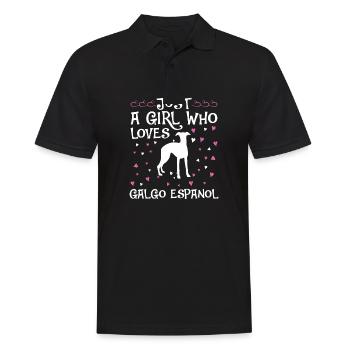 Galgo Espanol Hund Dog Hundehalter - Männer Poloshirt - Schwarz - Vorne - Kai (181cm)