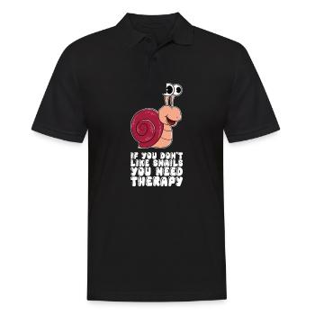 Wenn Sie Schnecken Nicht Mögen - Männer Poloshirt - Schwarz - Vorne - Kai (181cm)