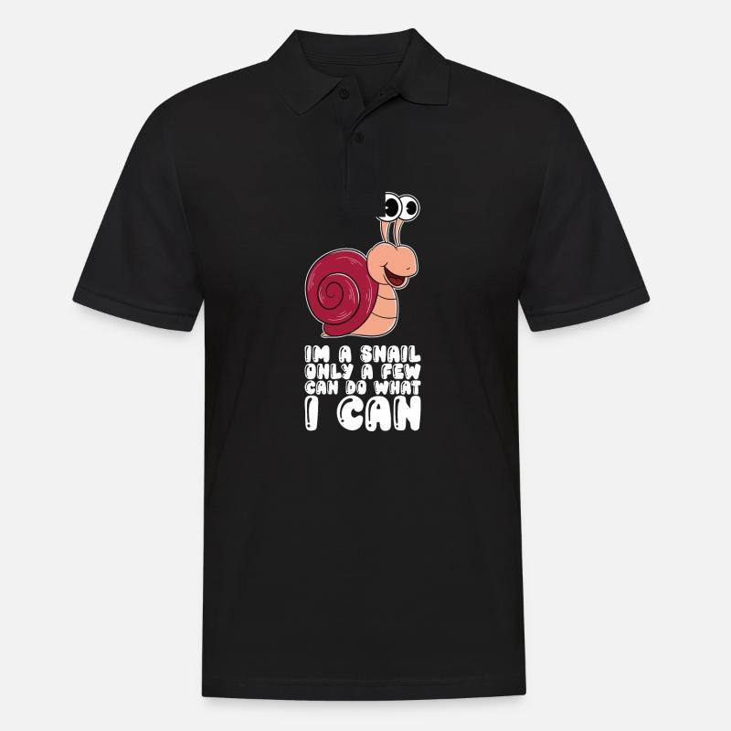 Ich Bin Eine Schnecke - Männer Poloshirt - Schwarz