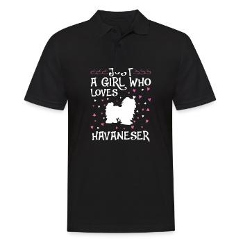 Propriétaire de chien de chien havanais - Polo Homme - noir - Devant - Kai (181cm)