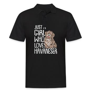 Propriétaire de chien de chien havanais - Polo Homme - noir - Devant - Kai (181cm)