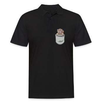 Propriétaire de chien de chien havanais - Polo Homme - noir - Devant - Kai (181cm)