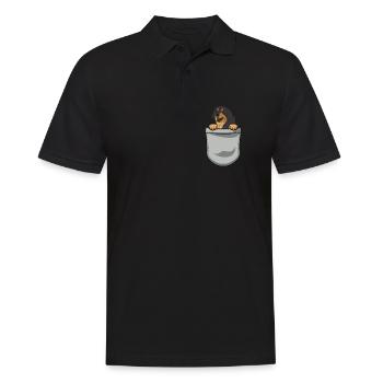 Hovawart Dog Dog Dog Owner - Men's Polo Shirt - black - Front - Kai (181cm)