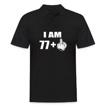 78 Geburtstag - Männer Poloshirt - Schwarz - Vorne - Kai (181cm)