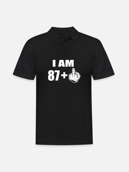 88th birthday - Men's Polo Shirt - black