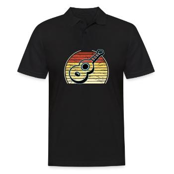 Ukulelen Vitage - Männer Poloshirt - Schwarz - Vorne - Kai (181cm)