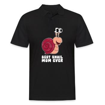 Best snail mom ever - Men's Polo Shirt - black - Front - Kai (181cm)