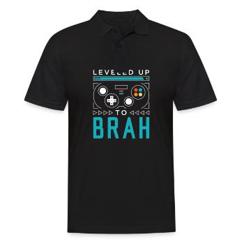 Mis à niveau à Brah Gamer Brother Gaming Bruv Famil - Polo Homme - noir - Devant - Kai (181cm)