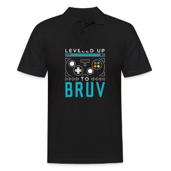 Mis à niveau à Bruv Gamer Brother Gaming Brah Famil - Polo Homme - noir - Devant - Kai (181cm)
