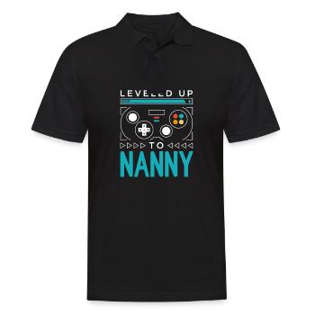 Mis à niveau à Nanny Gamer Maman Gaming Maman Famille - Polo Homme - noir - Devant - Kai (181cm)