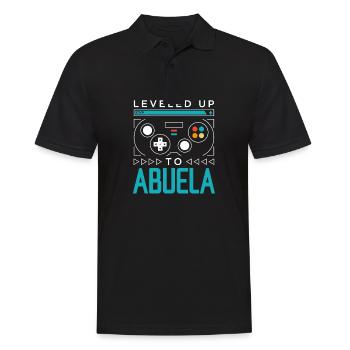 Mis à niveau à Abuela Gamer Grand-mère de jeu Grand-mère - Polo Homme - noir - Devant - Kai (181cm)
