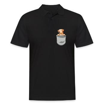Labrador Dog Dog Propriétaire de chien - Polo Homme - noir - Devant - Kai (181cm)